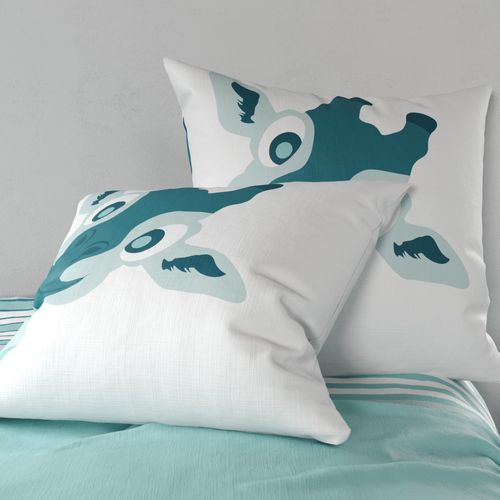 Parure De Lit Enfant 140x200 Cm Coton Louma Bleu