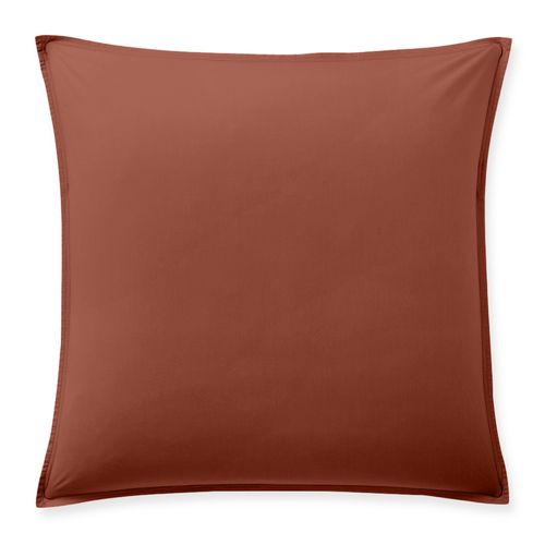 Taie D'oreiller 65x65 Cm Percale De Coton Terracotta