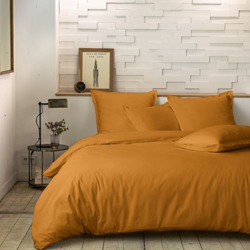 Taie D'oreiller 65x65 Cm Percale De Coton Safran