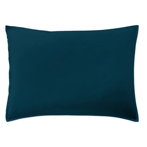Taie D'oreiller 50x70 Cm Percale De Coton Bleu Imperial