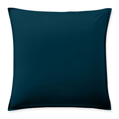 Taie D'oreiller 65x65 Cm Percale De Coton Bleu Imperial