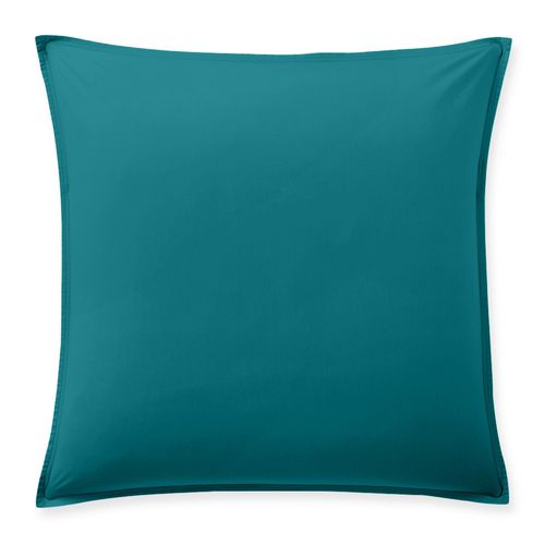 Taie D'oreiller 65x65 Cm Percale De Coton Bleu Canard