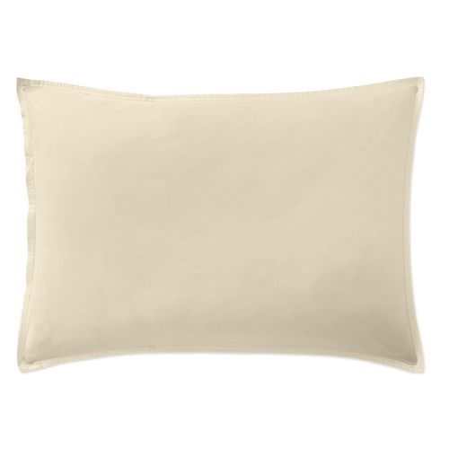 Taie D'oreiller 50x70 Cm Percale De Coton Ecru Naturel