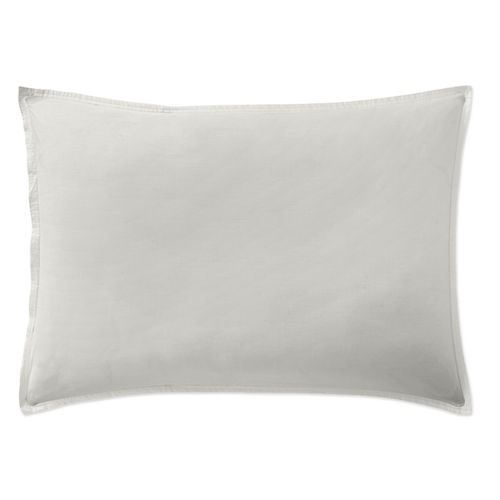 Taie D'oreiller 50x70 Cm Percale De Coton Gris Perle