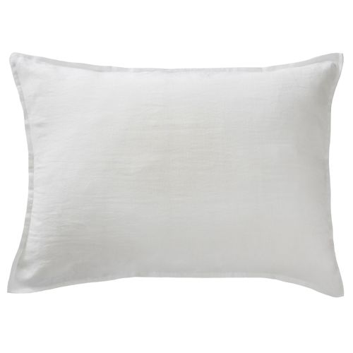 Taie D'oreiller 50x70 Cm Lin Français Craie