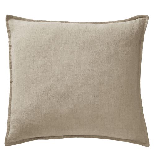 Taie D'oreiller 60x60 Cm Lin Français Sable