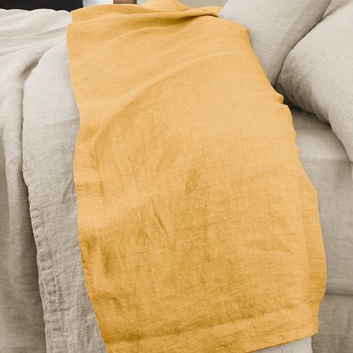 Drap Plat 270x300 Cm Lin Français Miel