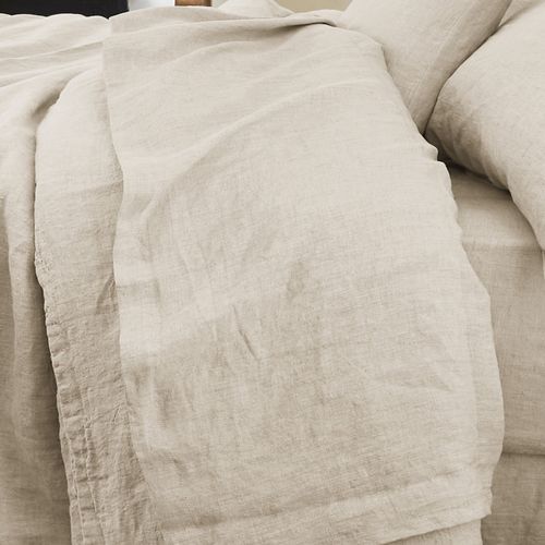 Drap Plat 240x300 Cm Lin Français Sable