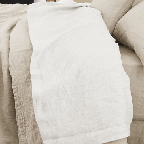 Drap Plat 240x300 Cm Lin Français Craie