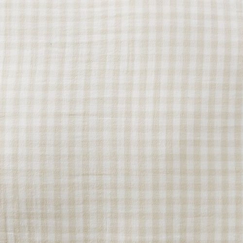 Taie D'oreiller 60x60 Cm Gaze De Coton Quadri Naturel