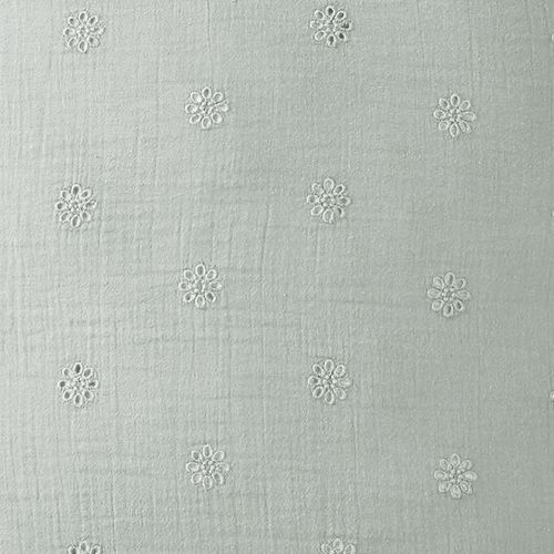 Taie D'oreiller 60x60 Cm Gaze De Coton à Fleurs Eucalyptus