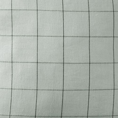 Taie D'oreiller 50x70 Cm Gaze De Coton à Grands Carreaux Eucalyptus