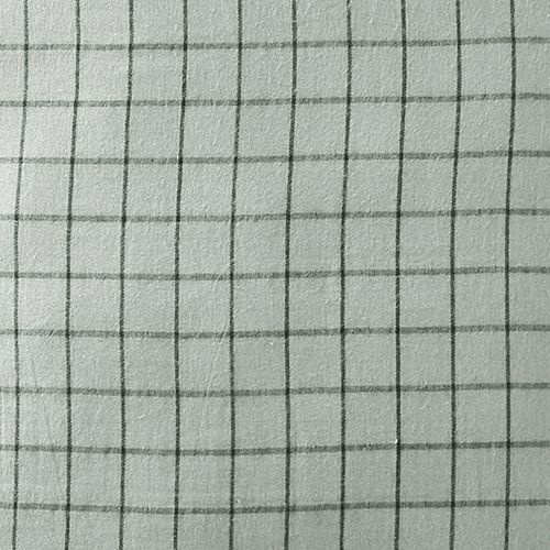 Taie D'oreiller 60x60 Cm Gaze De Coton à Petits Carreaux Eucalyptus