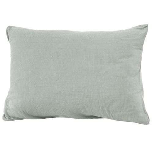 Taie D'oreiller 50x70 Cm Gaze De Coton Eucalyptus