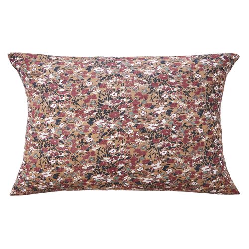 Taie D'oreiller 50x70 Cm Gaze De Coton Nora Camel