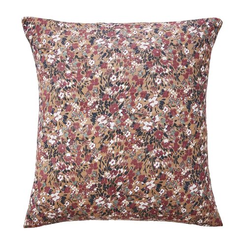 Taie D'oreiller 60x60 Cm Gaze De Coton Nora Camel