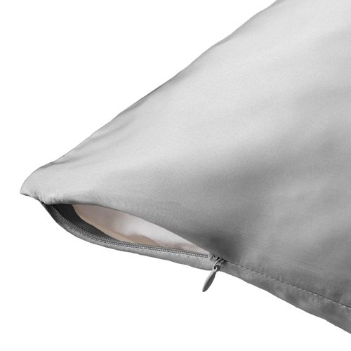 Taie D'oreiller 63x63 Cm Soie De Mûrier Silver