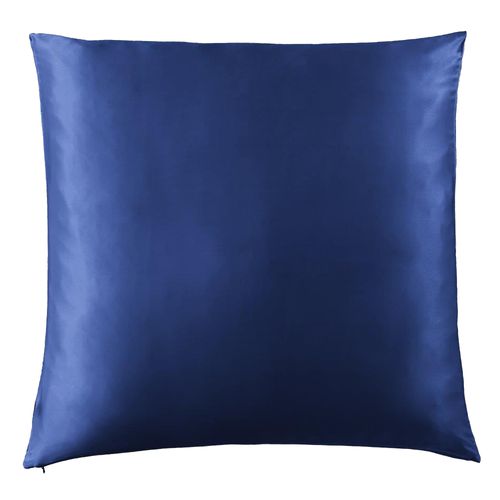 Taie D'oreiller 63x63 Cm Soie De Mûrier Bleu Nuit