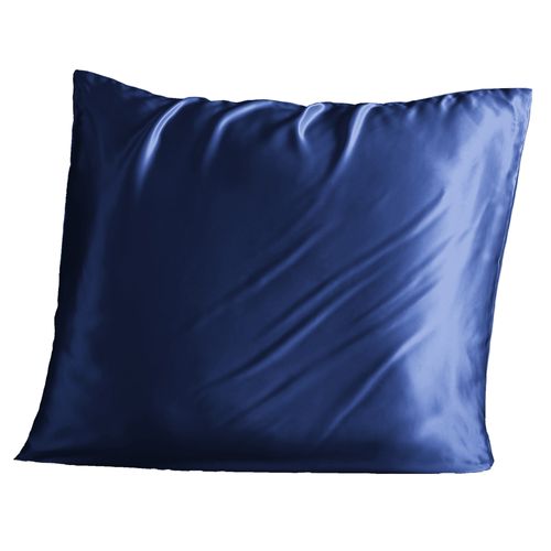 Taie D'oreiller 63x63 Cm Soie De Mûrier Bleu Nuit