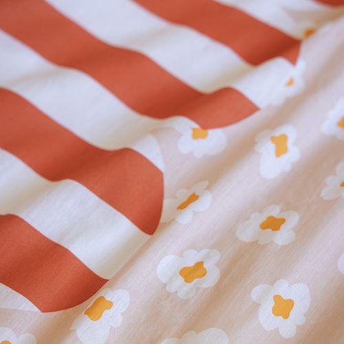 Parure De Lit 200x200 Cm Coton Fresh Popcorn