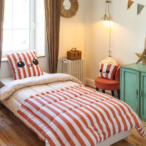 Parure De Lit Enfant 140x200 Cm Coton Fresh Popcorn