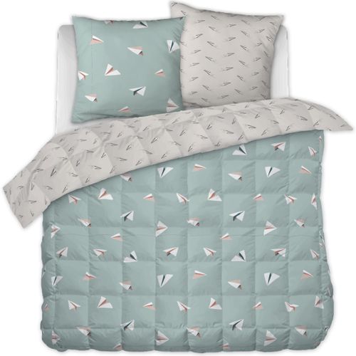 Couette Imprimée 200x200 Cm Coton Petits Papiers