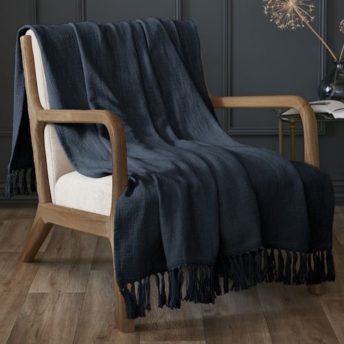 Plaid 180x220 Cm Coton Minuit