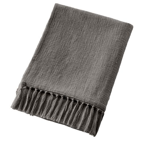 Plaid 180x220 Cm Coton Ardoise