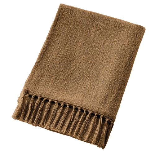 Plaid 130x160 Cm Coton Camel