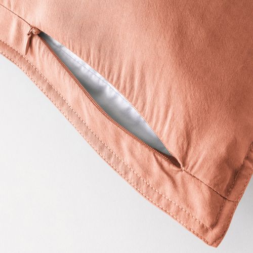 Taie D'oreiller 50x70 Cm Lyocell Terracotta