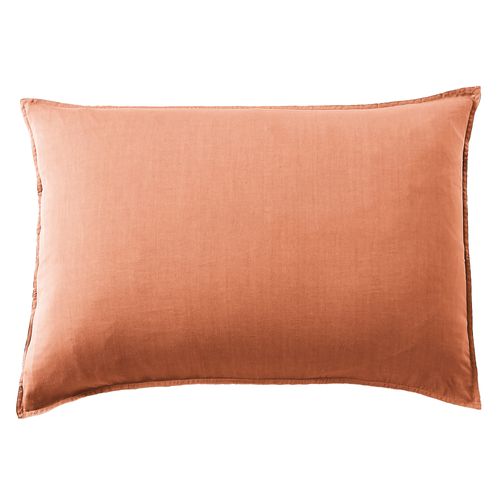 Taie D'oreiller 50x70 Cm Lyocell Terracotta