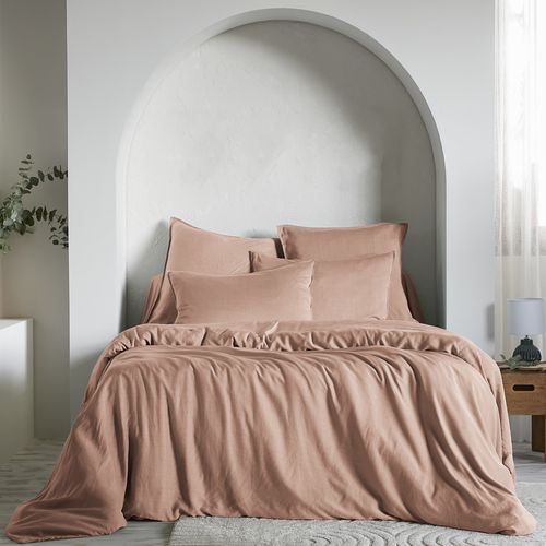 Housse De Couette 240x260 Cm Lyocell Blush