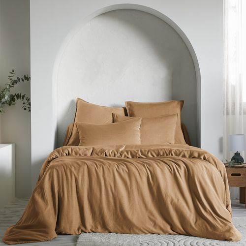 Housse De Couette 240x260 Cm Lyocell Camel