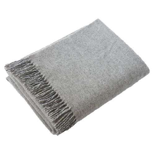 Plaid à Franges 140x200 Cm Laine Martin