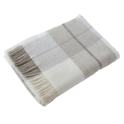 Plaid à Franges 140x200 Cm Laine Marius