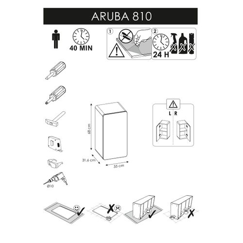Caisson Meuble Bas De Salle De Bain - Chêne Artisanal Doré - L32-h65-p32 - Arriba