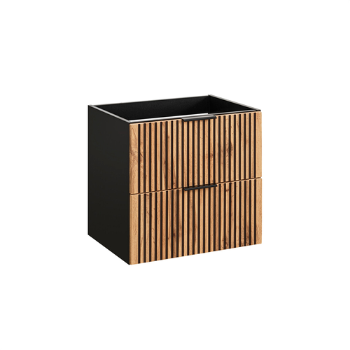 Ensemble Meubles 80 Cm - Vasque à Poser - Cubes Colonne - Miroir LED - Wotania