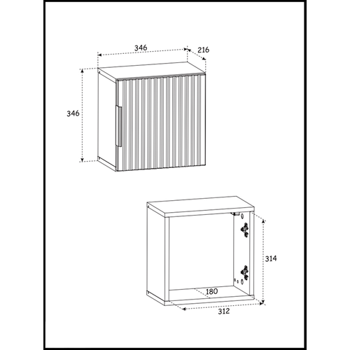 Ensemble Meubles 120 Cm - Vasques à Poser - Cubes Colonne - Miroirs LED - Wotania