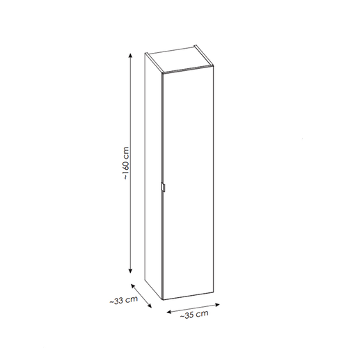 Meubles De Salle De Bain - 80 Cm - Vasque Et Plan - Colonne - Meuble Miroir LED - Bold Taupe