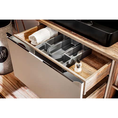 Meuble Sous Vasque - 80 Cm - Avec Plan - Bold Taupe