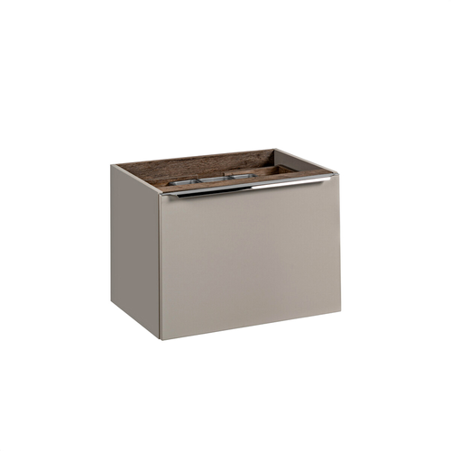 Meuble Sous Vasque - 60 Cm - Avec Vasque à Poser Et Plan - Bold Taupe