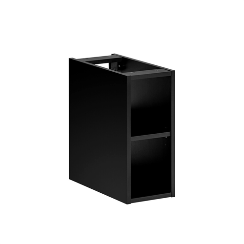 Set De Meubles Sous Vasque - 180 Cm - Avec 2 Vasques à Poser Et Plan - Bold Black