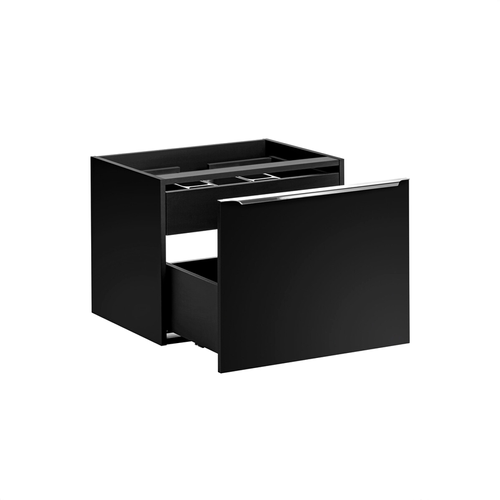 Set De Meubles Sous Vasque - 140 Cm - Avec 2 Vasques à Poser Et Plan - Bold Black