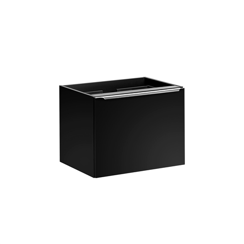 Meuble Sous Vasque - 60 Cm - Avec Vasque à Poser Et Plan - Bold Black