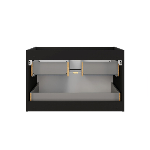 Meuble Sous Vasque - 60 Cm - 2 Tiroirs - Bold Black