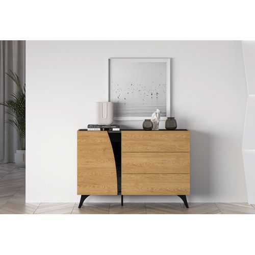 Buffet 3 Tiroirs Et 1 Porte - H.82 X L.170 X P.40 Cm - Toscane - Bois