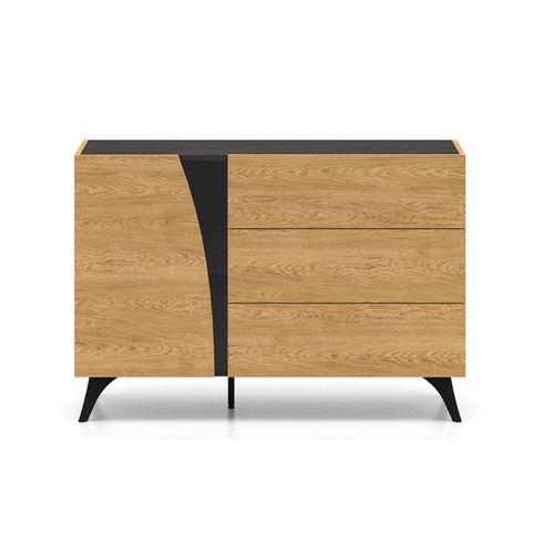 Buffet 3 Tiroirs Et 1 Porte - H.82 X L.170 X P.40 Cm - Toscane - Bois