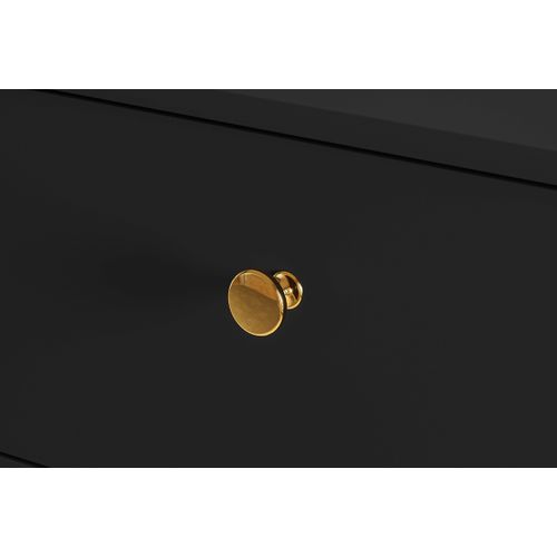 Buffet Avec 3 Tiroirs Et 2 Portes - H.85 X L.160 X P.40 Cm - Eliot - Noir