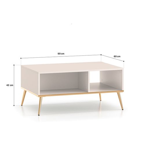 Table Basse - H.41 X L.60 X L.90 Cm - Selgy