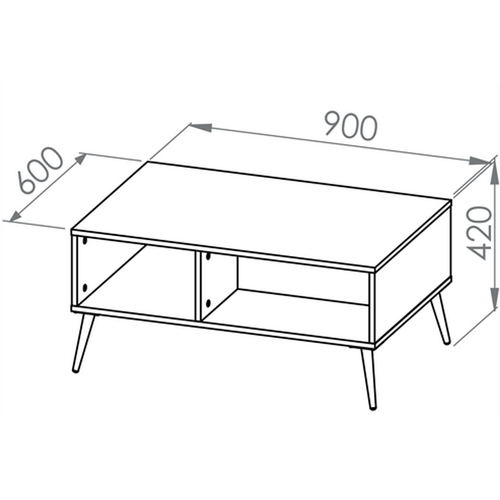 Table Basse - H.41 X L.60 X L.90 Cm - Selgy